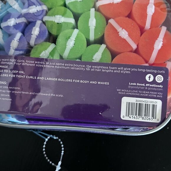 Goody Get Curls Hair Foam Rollers  36pc Curlers 4 Sizes Colors - Picture 4 of 4